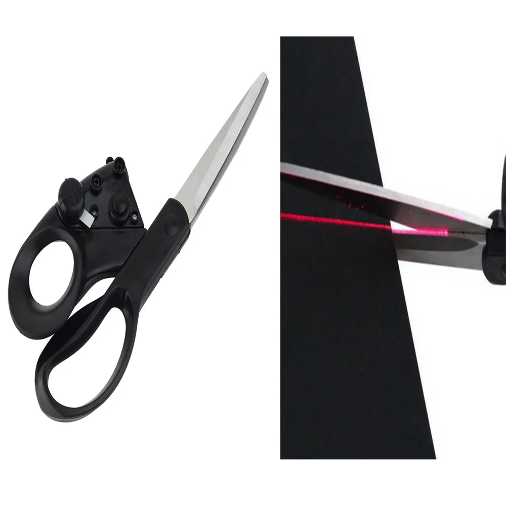 family Office 8 inch laser guided scissor fabric cut straight hair scissors clipper barber