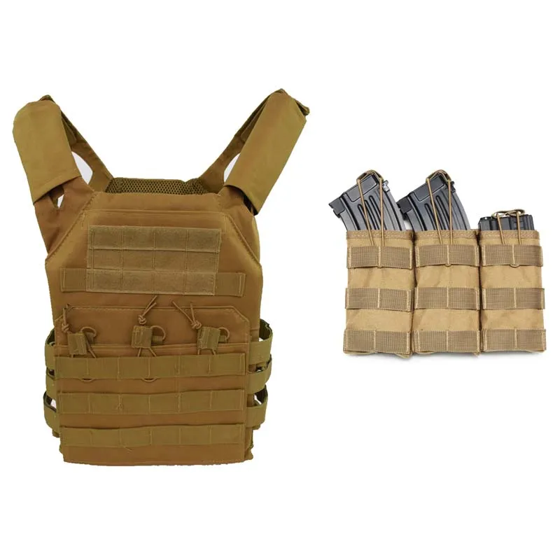  Tactical JPC Vest Plate Carry Protection Vest Airsoft Paintball Military Army Body Armor With Tripl