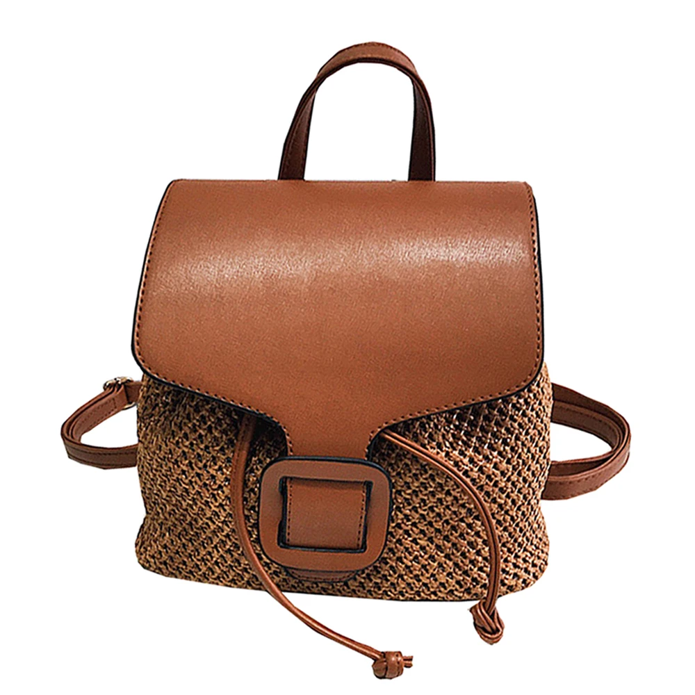 SFG HOUSE Korean Women Patchwork Backpacks Shoulder Bag Casual Vintage 2017 Girls School Bags Beach Bag