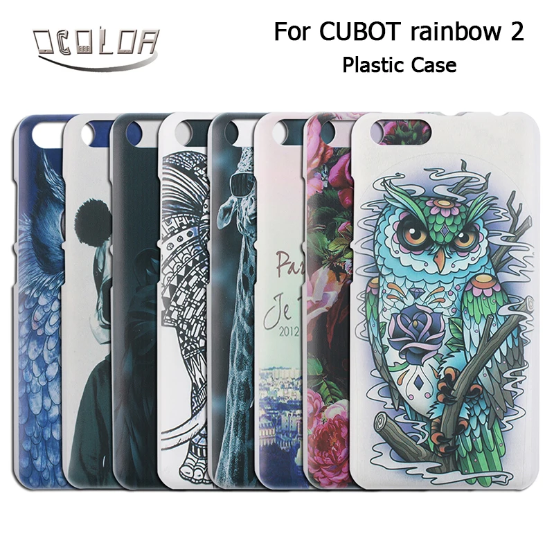 

Ocolor For Cubot Rainbow 2 Plastic Case Hard Case Back Colorful Image Painted Protective Skin For Cubot Rainbow 2 Moblie Phone