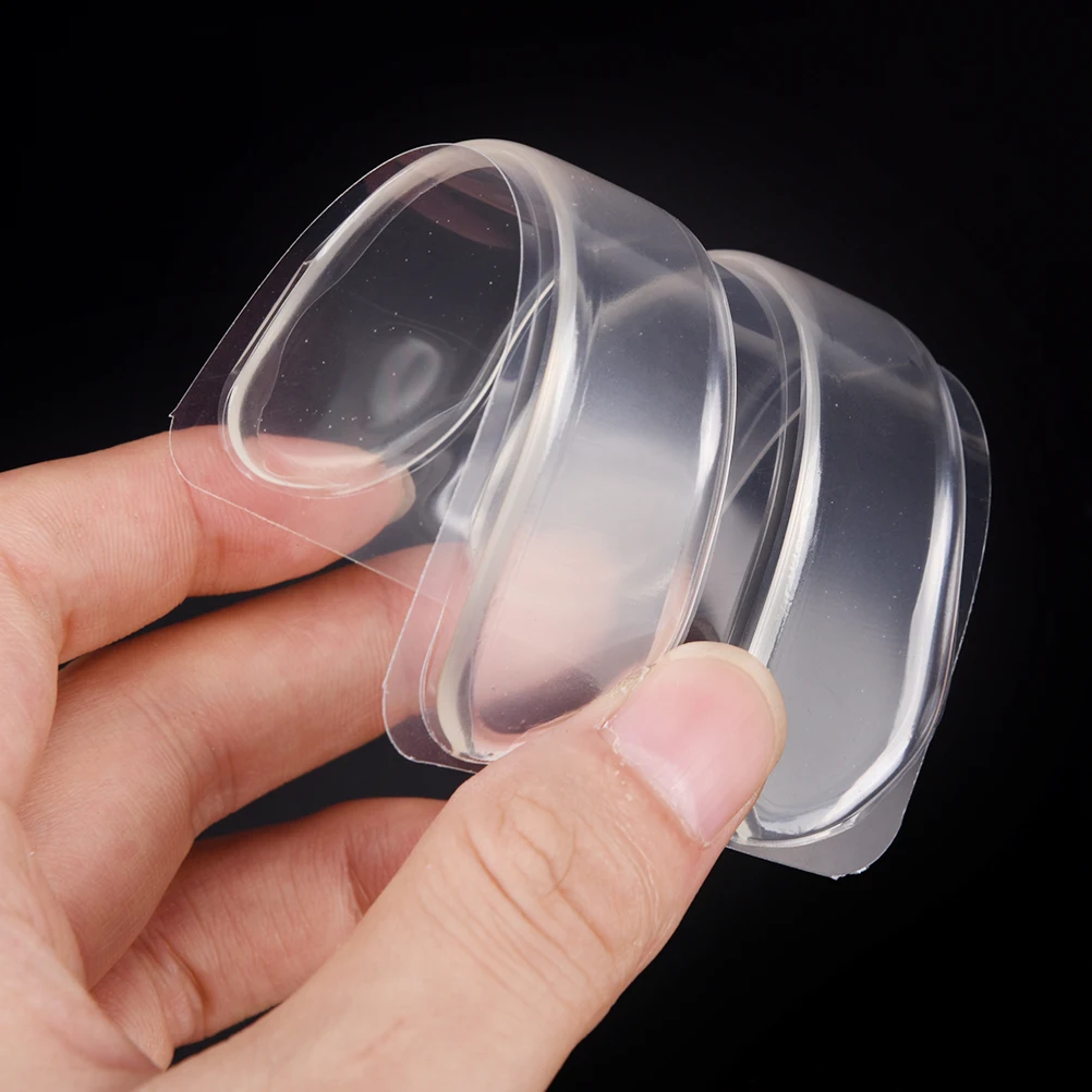1Sheet Clear Back Silicone Gel Heel Liner Grips Soft Cushion Pad Insole For High Heeled Shoe Hot Sale 2Styles