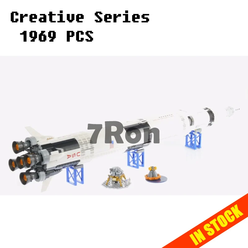 

Models building toy 37003 1969pcs Saturn V Launch Vehicle Building Blocks Compatible with 21309 toys & hobbies