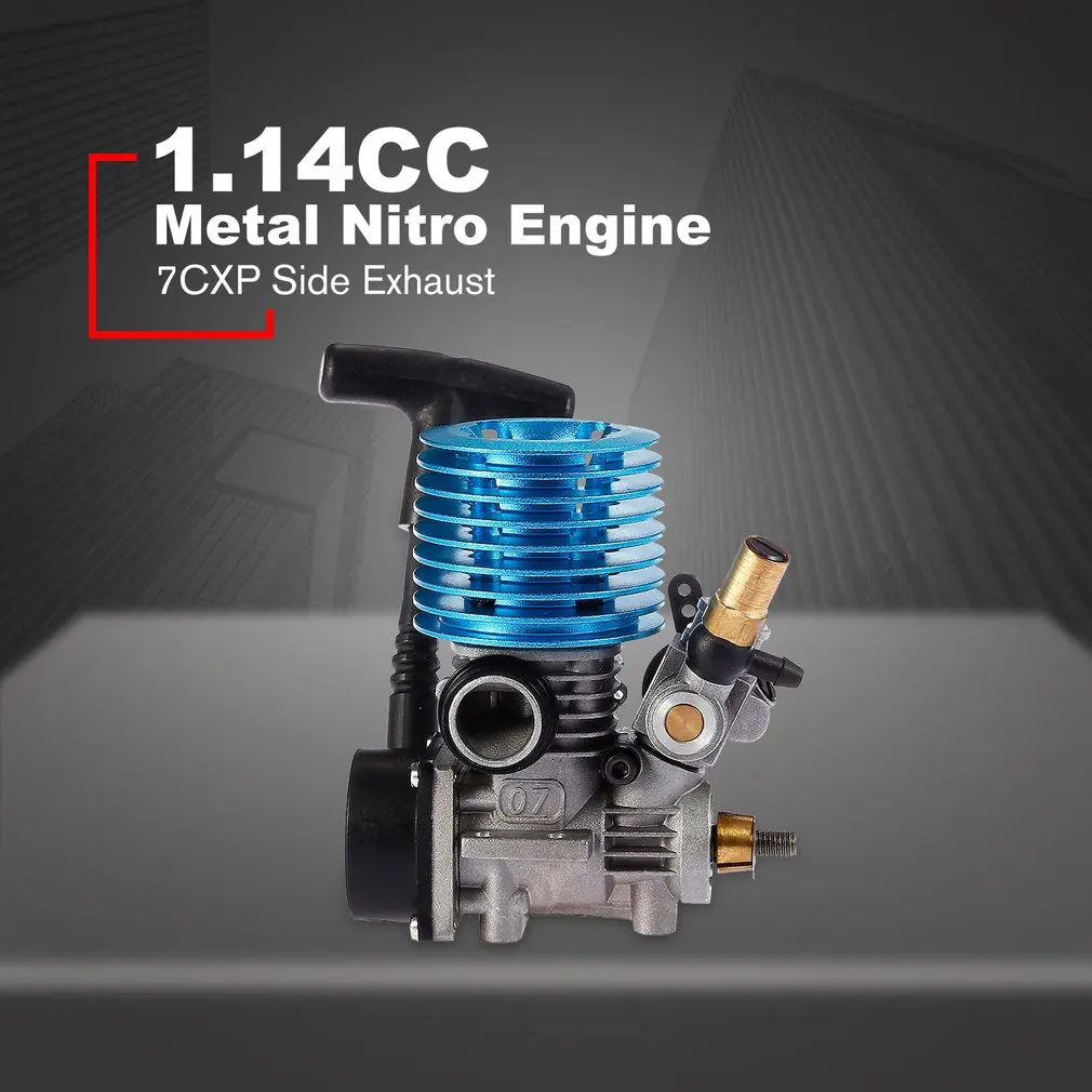 1.14CC 7CXP боковой вытяжной металлический нитро двигатель ручной Потяните Стартер для 1/16 Масштаб RC гоночная модель для багги грузовика 31000