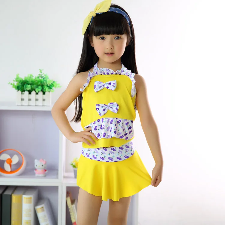 2015 Fashion Kid's Bikini Swimsuit Baby Girls Separates Girls Swimwear
