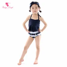 Kaiya Angel/ раздельный купальный костюм для девочек пляжные костюмы Детский простой стильный купальный костюм с ремнем летние, все размеры, 5 шт./партия, с фабрики