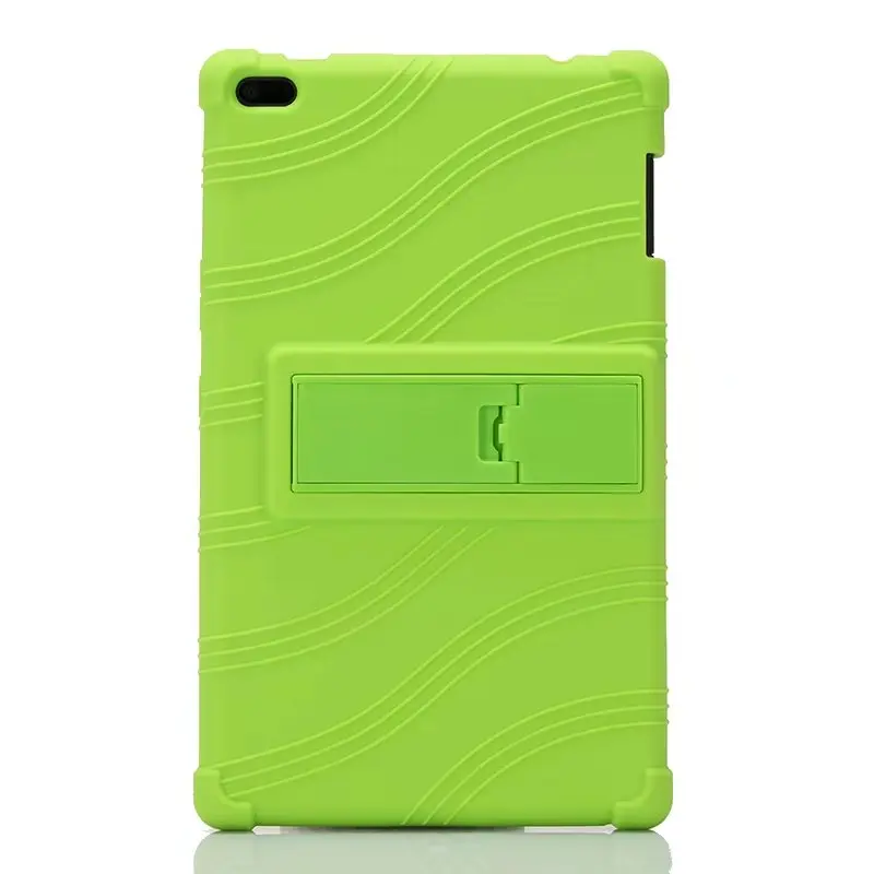 Мягкий силиконовый чехол для lenovo Tab 4, 8, TB-8504X, для lenovo TAB 4, 8, TB-8504F, TB-8504, TB-8504N, чехол для планшета с подставкой - Цвет: Зеленый