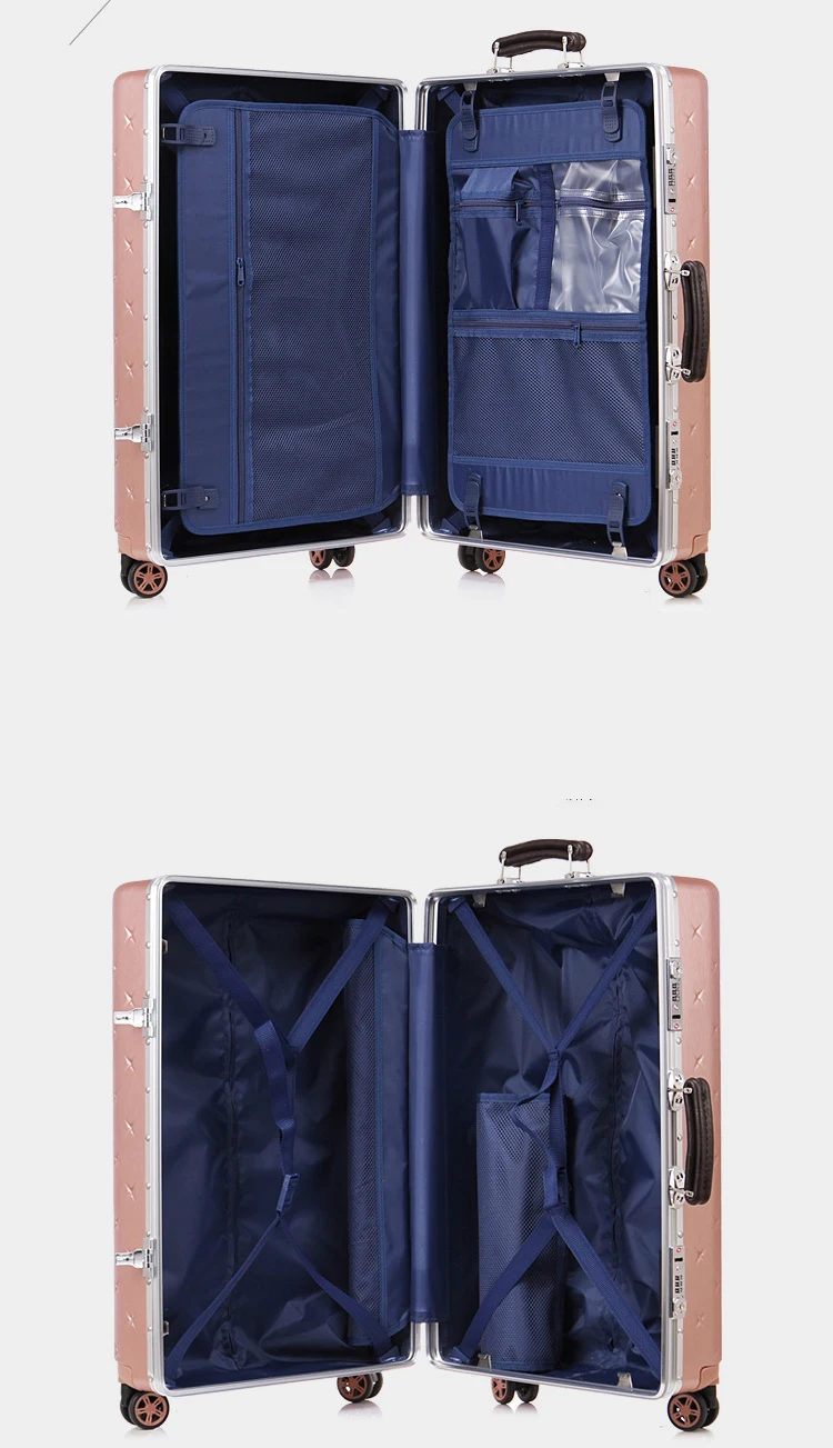 Letrend бизнес алюминиевая рама Rolling Чемодан Spinner чемодана колеса пароль тележки 20 дюймов Cabin Travel Bag багажник