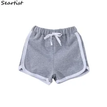 Seartist/спортивные детские хлопковые шорты для маленьких мальчиков и девочек короткие штаны для малышей летние однотонные спортивные шорты Bebes Новинка года, 20