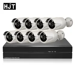 HJT H.265 5.0MP 8CH комплект ip-камеры POE 8CH NVR безопасности набор камеры видеонаблюдения Открытый Onrif 2,1