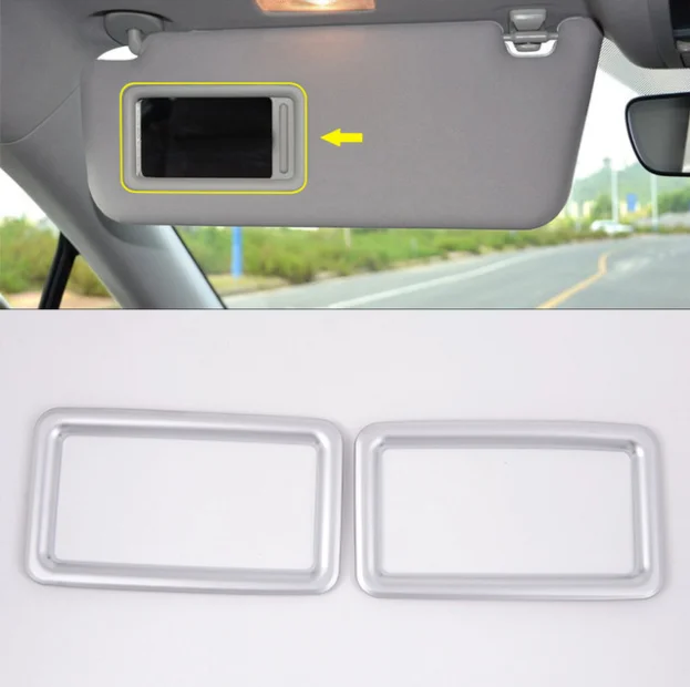 

For Lexus RX200t 450h 2016 2017 ABS Chrome Car Make up Mirror Frame Light Barrier Trim Stickers 2pcs Styling Accessories