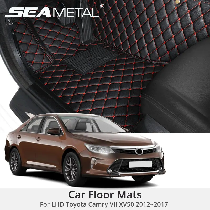 

Car Floor Mats For LHD Toyota Camry XV50 2017 2016 2015 2014 2013 Auto Interior Mats Custom Carpets Rugs Accessories Car Styling