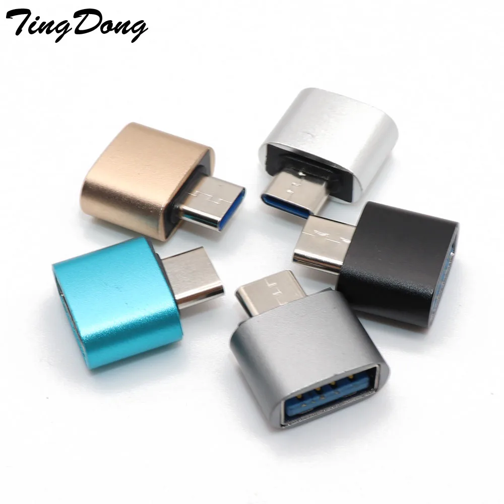 TingDong OTG type-C/usb type C OTG адаптер type-C конвертер для samsung S8 для MacBook серии usb type C OTG Micro usb адаптер