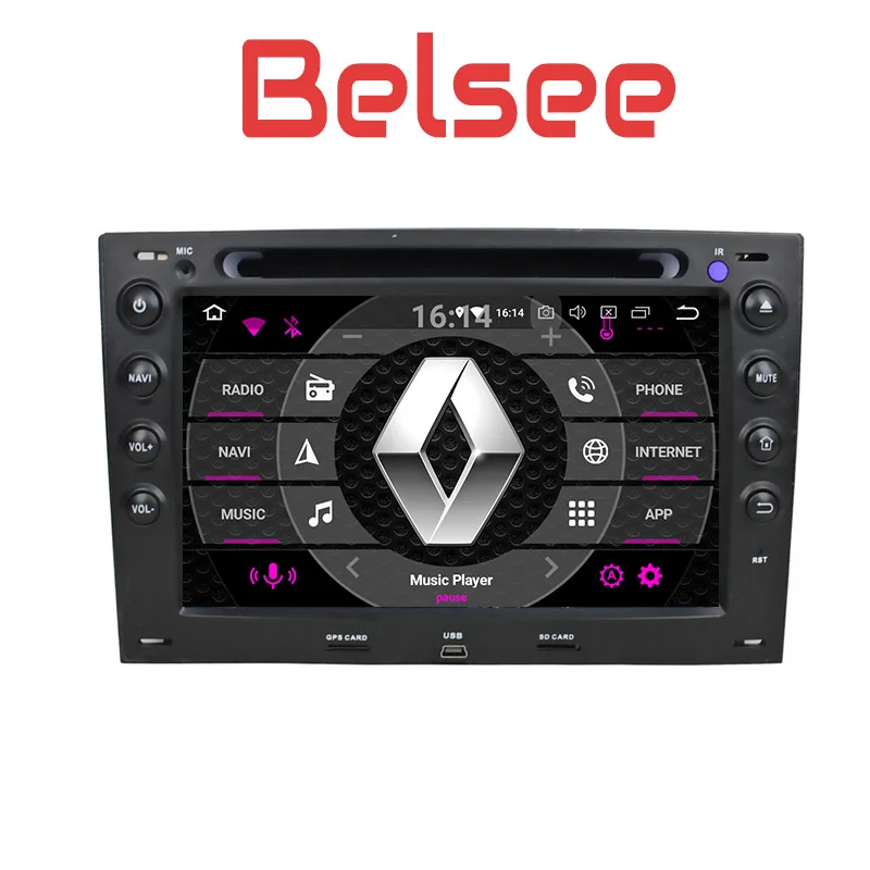 Belsee Android 8 0 автомобильный Радио Стерео Авторадио головное устройство GPS Навигация
