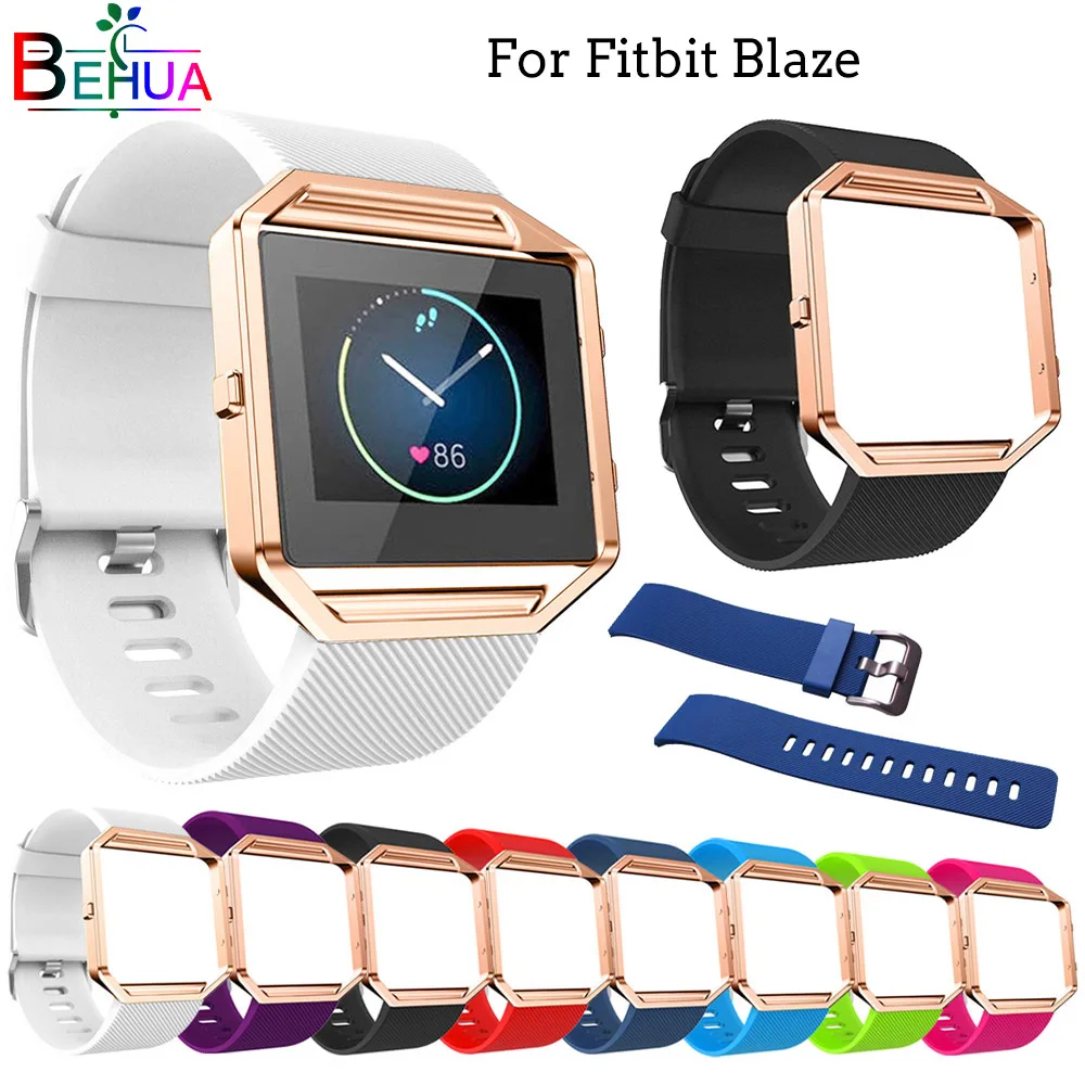 Мягкие силиконовые спортивные ремешки для часов Fitbit Blaze сменный ремешок Браслет