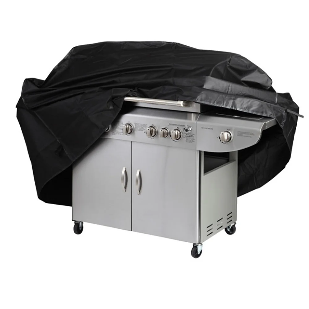 Black Waterproof BBQ Grill Barbeque Cover Outdoor Rain Grill Barbacoa Anti Dust Protector For