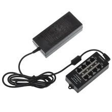 POE-4-48v60w 4 порт PoE инжектор Режим B 100 Мбит PoE инжектор использование с роутером/переключателями для камер видеонаблюдения, включая адаптер питания