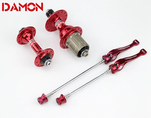 Red Pair 28H-28H Новатек A171SB F172SB шоссейные велосипедные ступицы с Quick Release v-образный номерю Алюминий сплавочный 20 24 28 32 36 отверстий черный, красный, серебристый; Высота танкетки 8/9/10/11S - Цвет: Red Pair 28H-28H