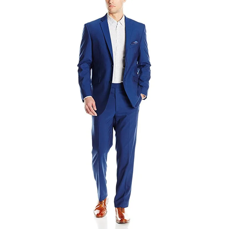 

Custom Made New Style Mens 2 Button 2 Piece Modern Slim Fit Weding Tuxedos 2 Piece Groom Suits (Jacket+Pants) L630