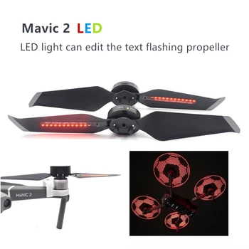 

2 pairs DJI Mavic 2 LED Light Propeller Editable Text Flash Paddle for Mavic 2 Pro / Mavic 2 Zoom Drone