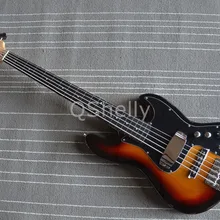 Качество QShelly пользовательские Маркус Миллер Джаз 5 струн Белый Тонкий Лады активный провод электрический бас гитара Музыкальные инструменты магазин