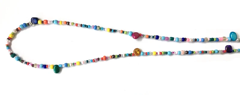 Trending Gemstone Bean Glasses Necklace detail (8)