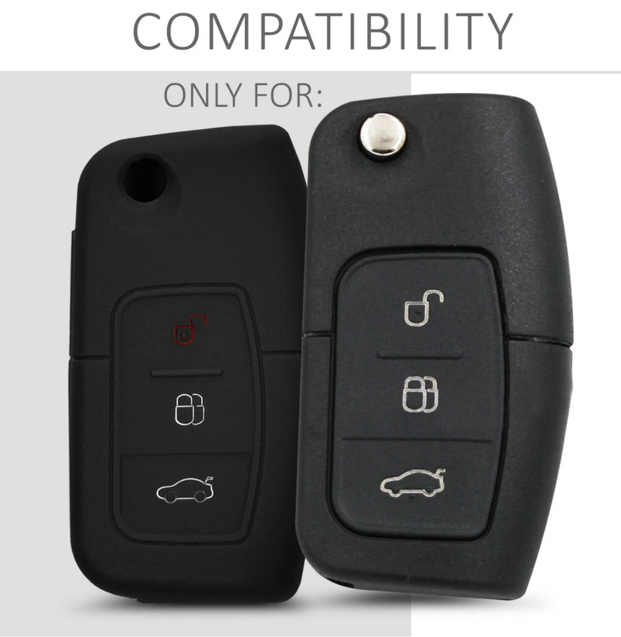 3 кнопки силиконовый автомобильный пульт дистанционного ключа Fob чехол для Ford Fiesta Focus Mondeo Falcon B-Max C-Max Eco Sport Galaxy Protector