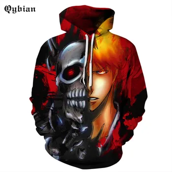 

comic Anime skull 3d Hoodies 2018 New cool Printed Hat Pocket Jacket Men's Fashion Hat Hoodie Men's Hoodie 3d Printed Hoodie
