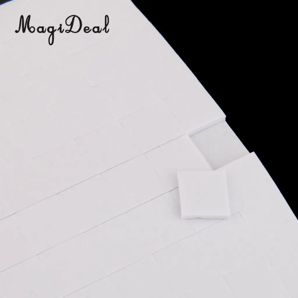 4 sheet Double Side Adhesive From Pads Sticker Fixers for Card Making Super Strong Mounting Sticky Tape 1 mm for Posters Glass
