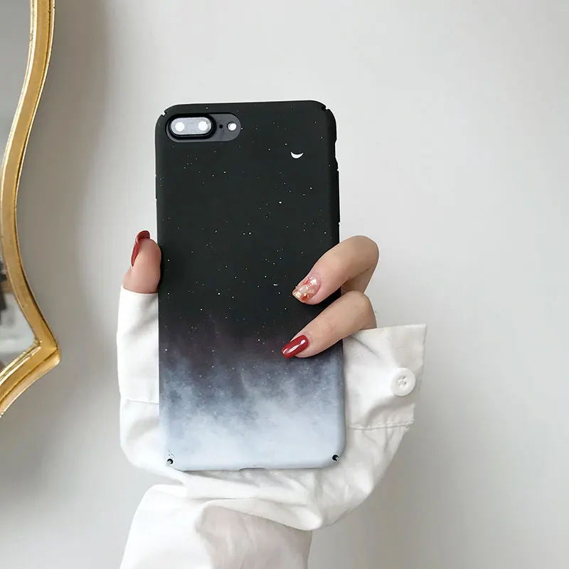 Black White Starry Sky Patterned Phone Case For Huawei Nova 2i 3 3e 3i 4 P10 Plus P20 Lite Pro Honor 9 10 v10 Hard Back Cover |