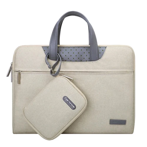 Cartinoe 12 13 14 15,6 дюймов портфель для ноутбука мужские и женские сумки защитный чехол для Macbook Pro Touch Bar 15 - Цвет: KHAKI