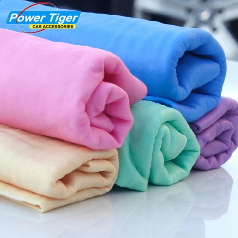 

4 Colors 66*43*0.2CM Big PVA Chamois Car Wash Towel Cleaner Auto Car Accessories Screen Care Cleaning Towel Hair Drying Cloth