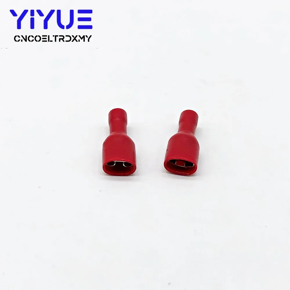 6.3mm 22-16AWG Female Male Electrical Wiring Connector Insulated Crimp Terminal (5)