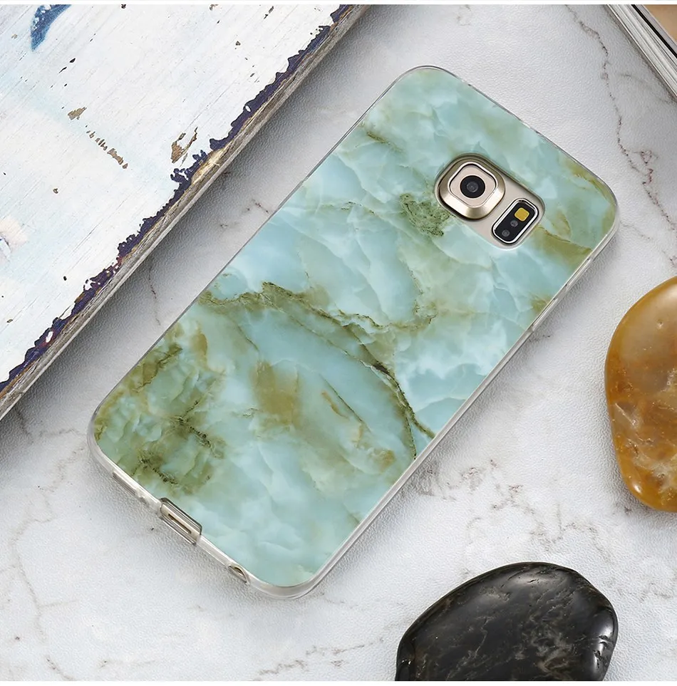 Marble Skin Case For Samsung Galaxy S8 Plus S7 S6 Edge S4 Soft Silicon Phone Cases (12)