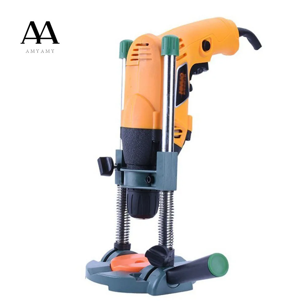 AMYAMY Precision Drill Guide Pipe Drill Holder Stand Drilling Guide with Adjustable Angle and Removeable Handle DIY tool 7d1 30m cable pipe pipeline inspection 23mm camera drain sewer industrial endoscope waterproof snake video system with dvr