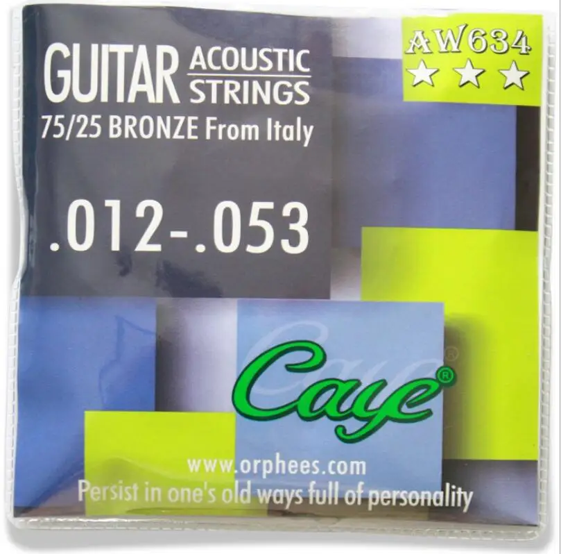 20 Sets Orphee Direct CAYE AW634 Stainless Steel 75/25 Phosphor Bronze