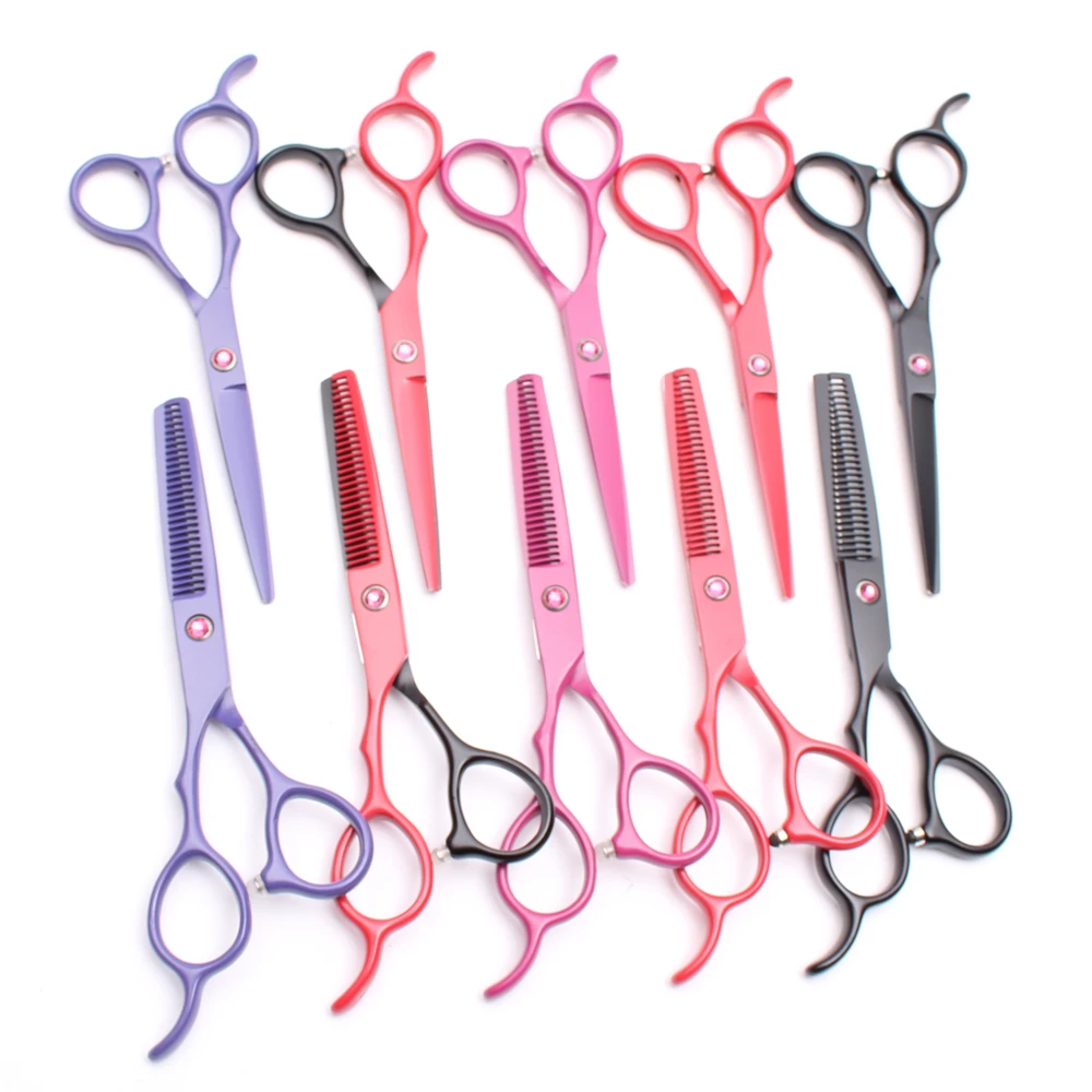 2 шт. левосторонние 5 &quot16 см гравировальный логотип Парикмахерские ножницы для