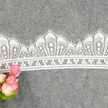9*300 см домашнее рукоделие аксессуары ресницы белая кружевная ткань белье платье кружевная лента гипюр французская кружевная ткань