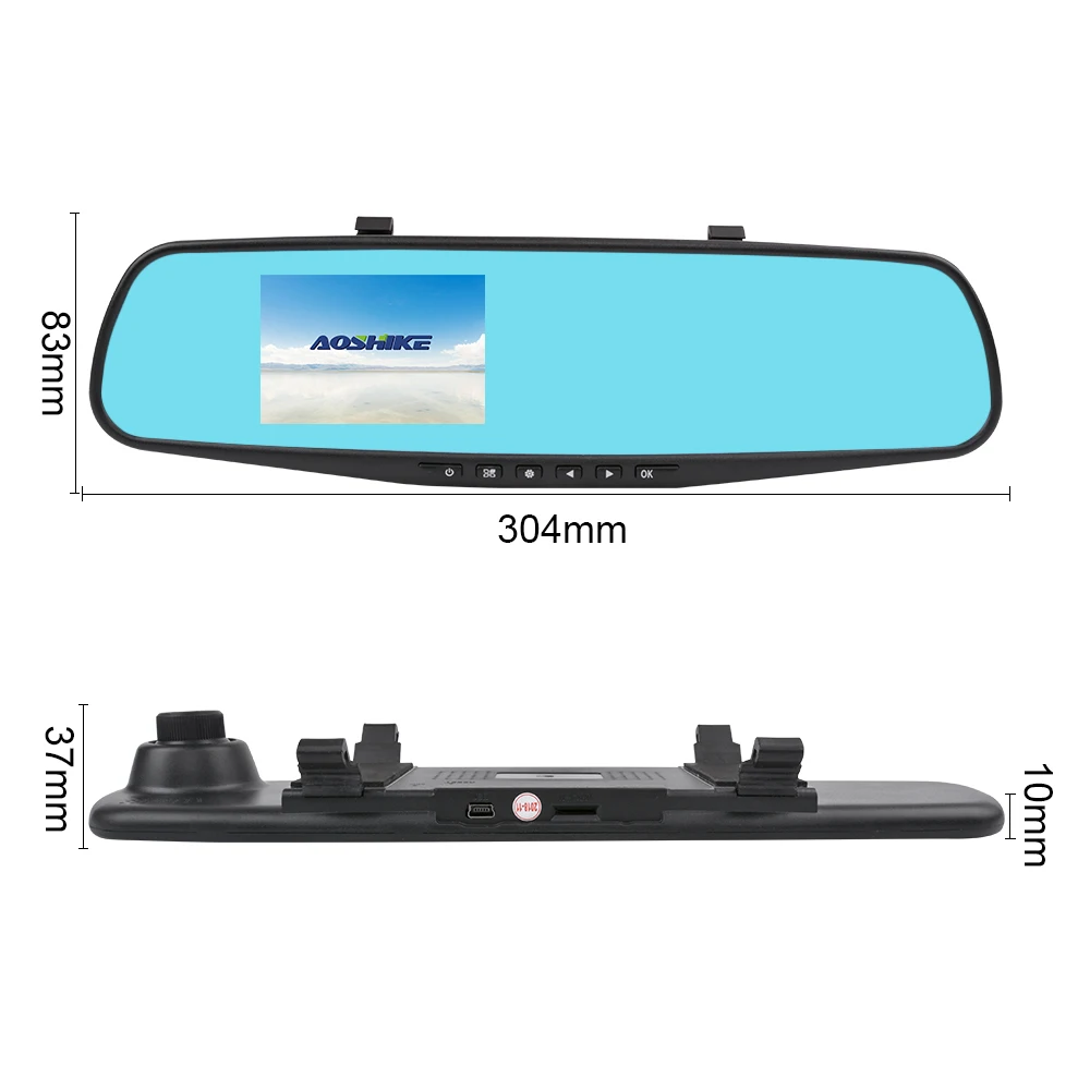  AOSHIKE 35 Zoll Touch HD 720 P Auto Rückspiegel Recorder Einzelnen Datensatz Display Auto DVR Fahrz