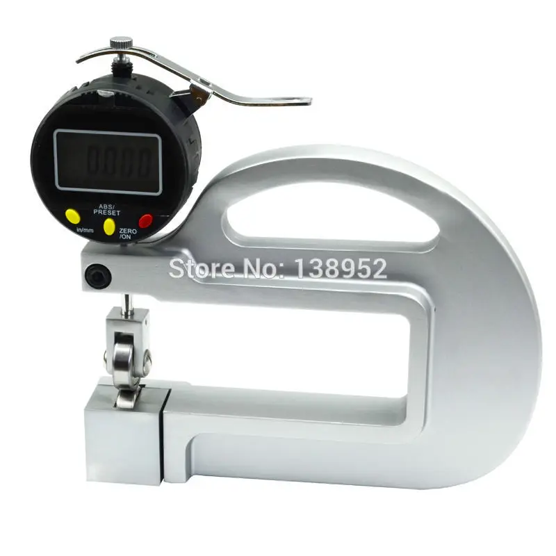 0-10mm digital micron thickness gauge with roller insert Continuous Dial Thickness Gauge 0.001mm