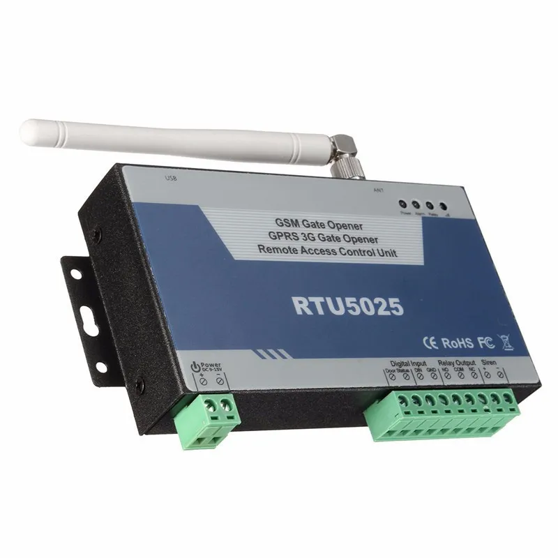 

GSM Gate Opener GPRS 3G Door Opener(RTU5025) Remote Access Control Unit 999 users open Gate