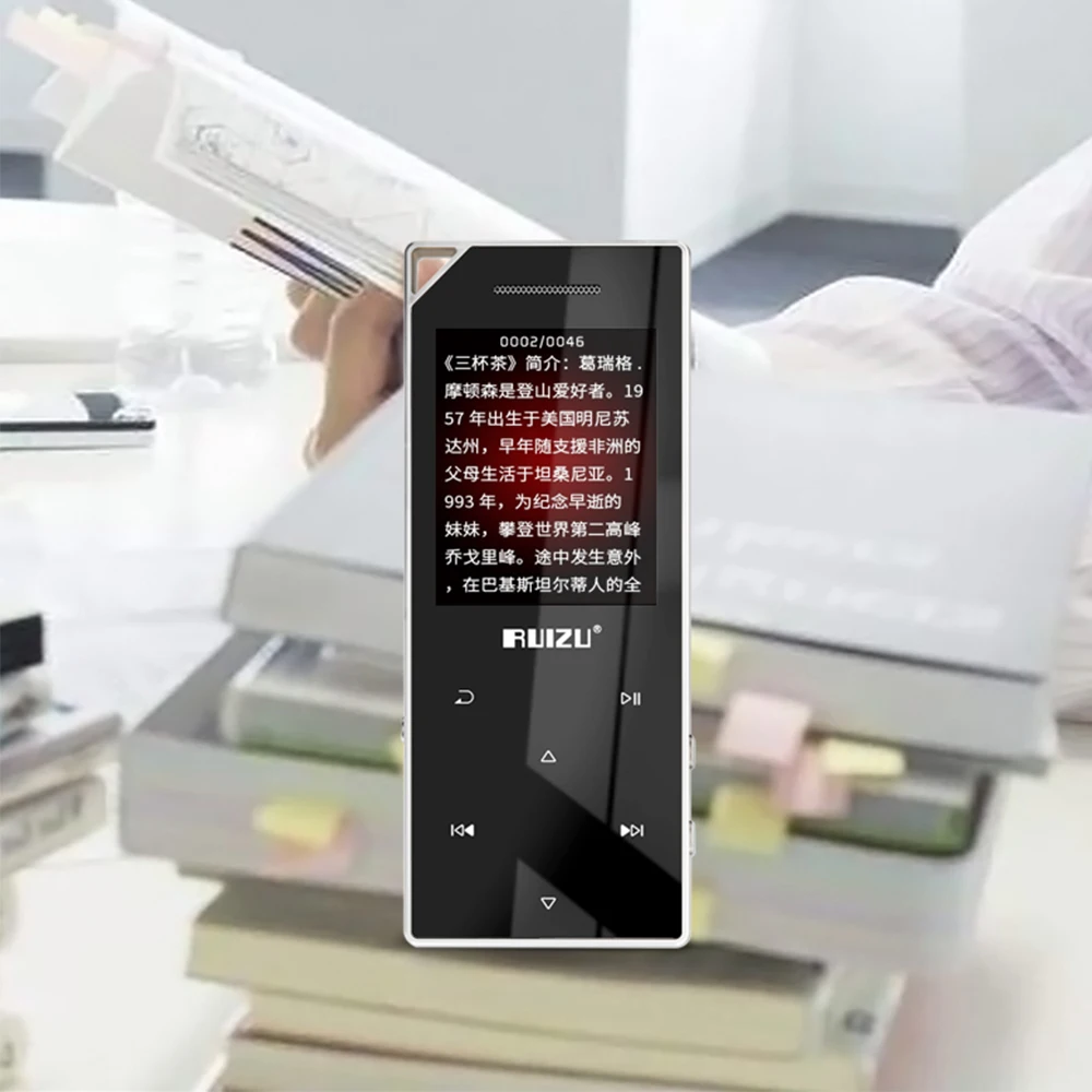 RUIZU D05 металла 8 GB Bluetooth MP3 плеер Портативный аудио спортивные Mp3 музыкальный плеер с Встроенный динамик FM радио Поддержка TF карты