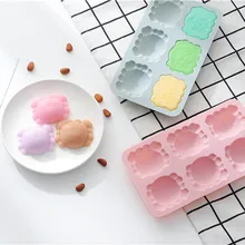 3D силиконовая форма для мыла, в форме черепахи льда кубическая, для конфет шоколад для пирожного, печенья, капкейка формы для мыла лоток для выпечки с формами Кондитерские инструменты