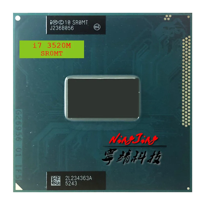 

Intel Core i7-3520M i7 3520M SR0MT 2.9 GHz Dual-Core Quad-Thread CPU Processor 4M 35W Socket G2 / rPGA988B