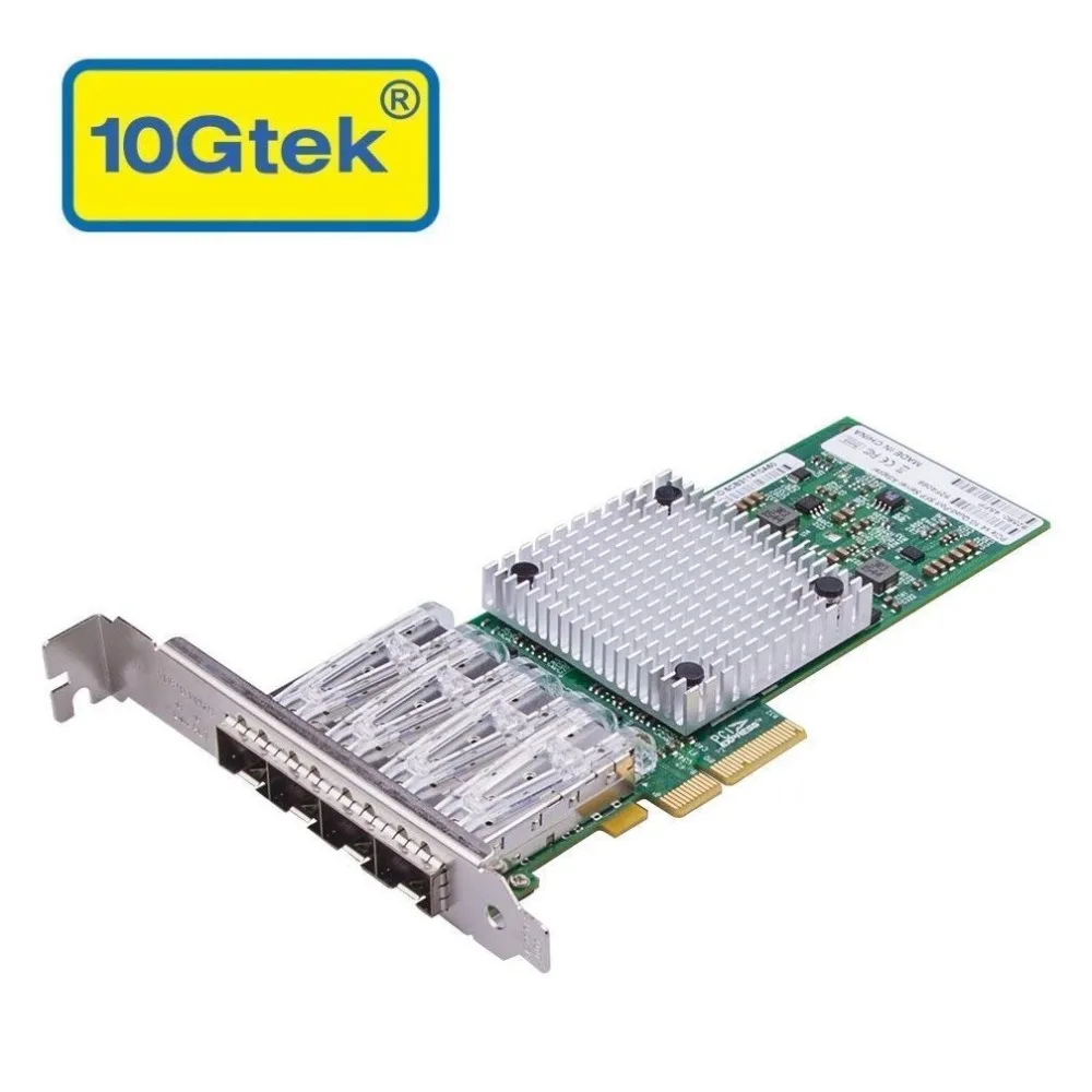 

10Gtek for Intel 82580 Chipset 1G Ethernet Server Adapter (NIC), Quad SFP Port, PCIE 2.0, Same as I340-F4
