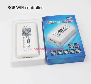 

1pcs WIFI LED RGB Controller DC12-24V for RGB LED Strip Applicable to IOS and Android Mobile