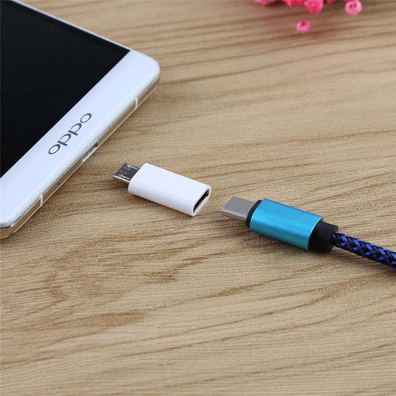 Кабель CatXaa type-c-Micro USB для телефона Android, маленький адаптер type c, зарядное устройство, конвертер для Samsung Xiaomi huawei Letv OPPO VIVO