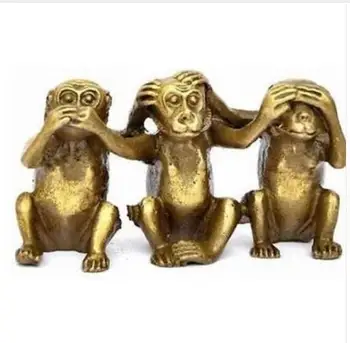 

SHUN Three wise monkeys hear see speak no evil 3 monkey