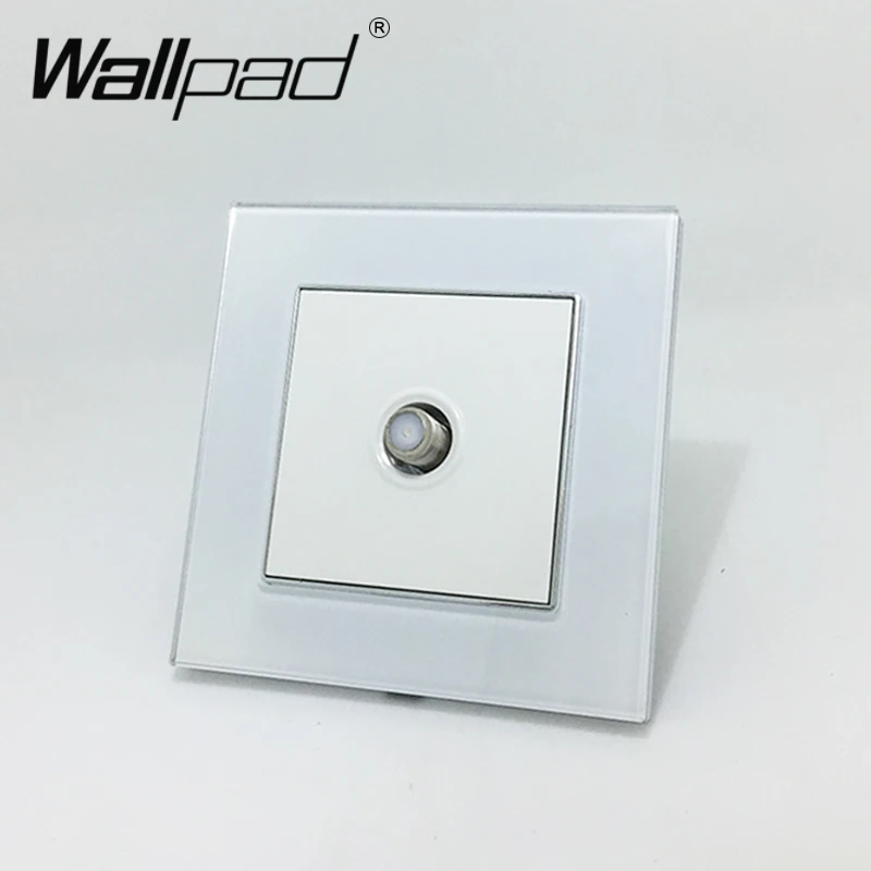 Розетка для спутникового ТВ Wallpad стеклянная панель 110 V-250 V 10A-16A ЕС немецкий стандарт розетка для спутникового ТВ