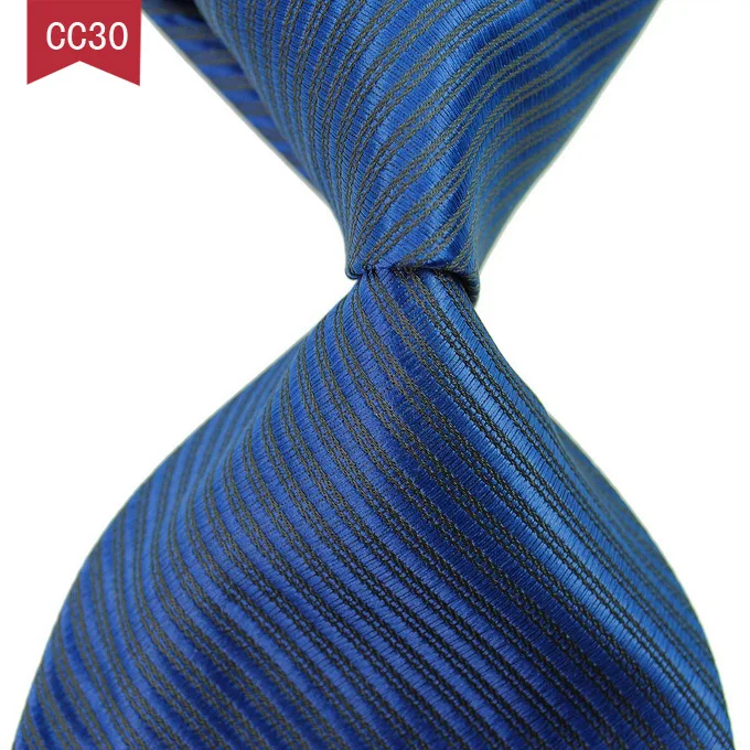 Роскошные зеленые клетчатые галстуки для мужчин Свадебная деловая Вечеринка Летние жаккардовые шелковые галстуки для Свадьба Бизнес подарок - Цвет: CC30