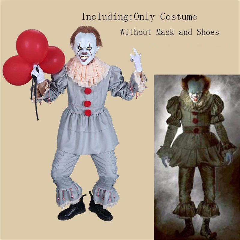 2017 Stephen King's It Pennywise Cosplay Costume Adult Unisex Women Terror Clown halloween